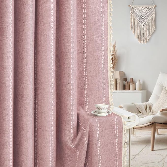 Boho Blackout Curtains 2 Panels 84 Inch - Image 8