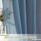 NICETOWN Flax Linen Sheer Curtains - Image 4