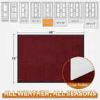 Mibao Front Door Mat, Dirt Trapper Welcome Mat - Image 2