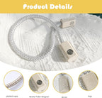 SRG Handmade Magnetic Curtain Tiebacks 2 Pack Sparkling Glass Wrapped Wooden - Image 4