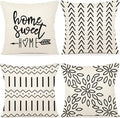 YCOLL Pillow Covers 18x18 Set of 4, Modern Sofa Throw Pillow Cover, Decorative by PillowCoversExpert