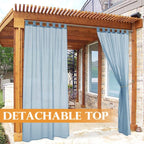 RYB HOME Outdoor Curtains Waterproof - Image 4