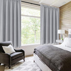 DWCN Blackout Curtains for Bedroom – Rod Pocket Thermal Insulated Noise - Image 2
