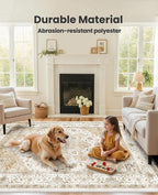 AMADA HOMEFURNISHING 5x7 Area Rugs, Washable Living Room Rug Low-Profile - Image 3