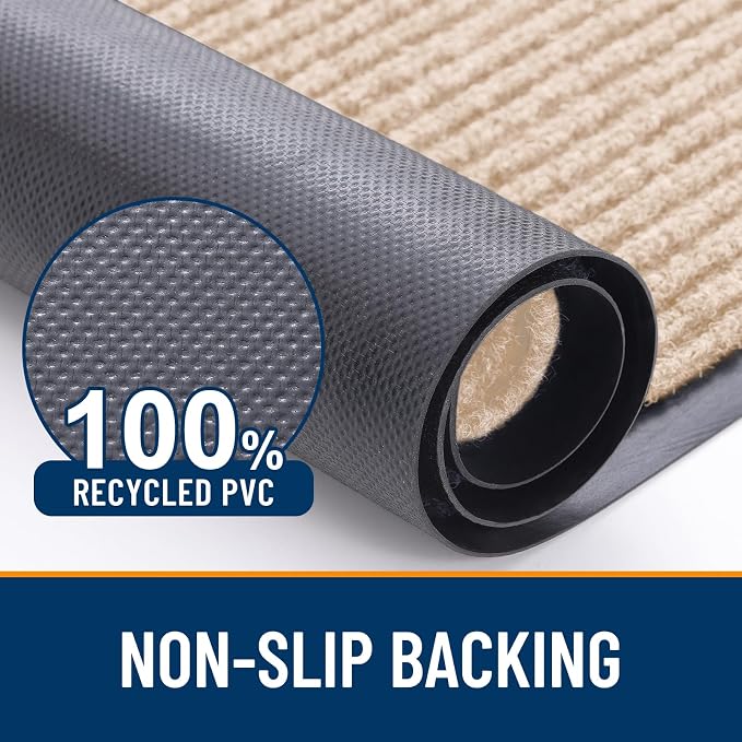OLANLY Front Door Mat Indoor Outdoor Entrance, Waterproof Heavy Duty Doormat - Image 3