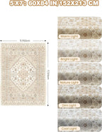 Area Rugs 5x7, Ultra-Thin Washable Rugs - Image 2