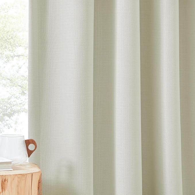NICETOWN Room Darkening Bedroom Curtains 96 inches Long, Dual Rod Pockets & - Image 8