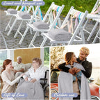 Buryeah 24 Pcs Flannel Throw Blanket Bulk 50 x 60 in Sleepover Blanket Outdoor - Image 4