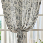 jinchan Linen Floral Curtains for Living Room - Image 6