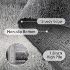 Area Rugs for Living Room, 6x9 Feet Soft Fluffy Plush Rug High Pile Non-Slip - Image 5