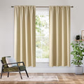 RYB HOME Bedroom Blackout Curtains 54 inches Long, 100% Blackout Thermal by RYBHOME