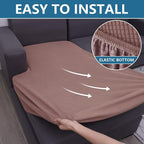 hyha Waterproof Sectional Couch Covers, Non Slip Sofa Couch Cushion Covers L - Image 8