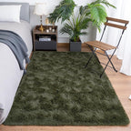 Goideal Fluffy Rug for Bedroom Living Room, 7x10 Olive Green Area Rugs - Image 2