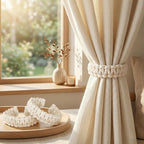 Ptwola 4 Pack Braided Curtain Tiebacks Boho Elegant Rustic Curtain Holdbacks - Image 7