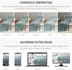 BOURINA Aqua Throw Blanket 50 x70 Inches Jacquard Argyle Throw Textured Solid - Image 8