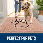 OLANLY Dog Door Mat for Muddy Paws 30x20, Paw Print Design, Absorbs Moisture - Image 6