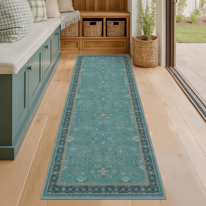Boho 2'6"x10' Wide Hallway Runner Rugs by HazoHaus