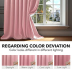 Deconovo Back Tab and Rod Pocket Drapes and Curtains Short Blackout Curtains - Image 6