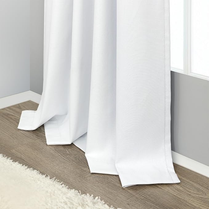 Short Blackout Curtains 54 Inch Length 2 Panels - Image 8