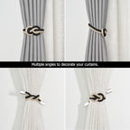 NICEEC 2 Pack Mini Magnetic Curtain Tiebacks Nordic Simple Style Drape Tie - Image 5