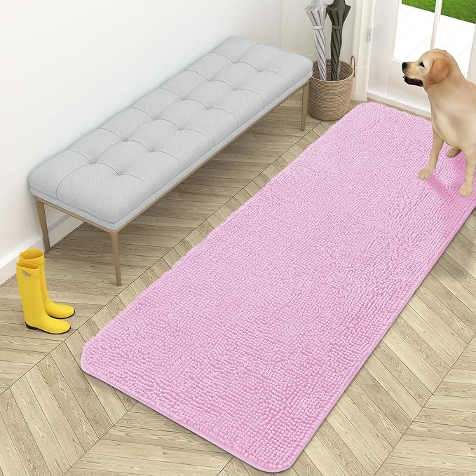 OLANLY Dog Door Mat for Muddy Paws 59x24, Absorbs Moisture and Dirt, Absorbent by OLANLY