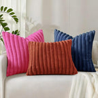 decorUhome Summer Cozy Faux Fur Throw Pillow Covers 20x20 Set of 2 Decorative - Image 9