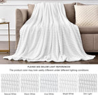 BEDELITE Fleece Blanket Twin Size – 3D Ribbed Jacquard Soft and Warm Decorative - Image 7