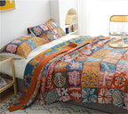 MSGKV Boho Throw Blanket 90''x98'' 100% Cotton Spring Blanket - Image 7