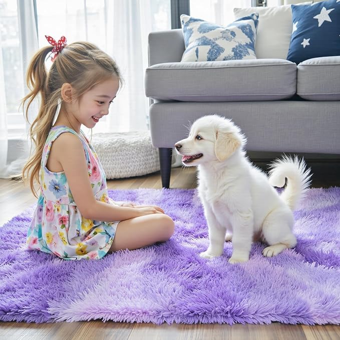 Rugs for Living Room 6x9, Alfombras para Salas Shag Large Plush Soft Area Rug - Image 7