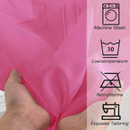 OWENIE Hot Pink Sheer Curtains 84 Inches Long - Image 5