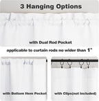 Chyhomenyc White Short Curtain Valance - Image 4