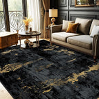 Washable Area Rugs 6'x8' Non-Slip Modern Abstract Soft by RELEANY
