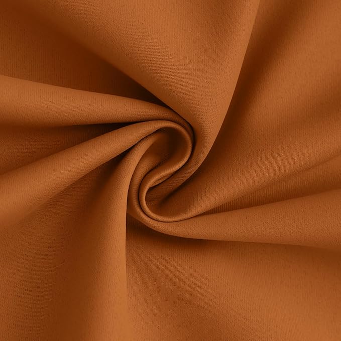 Yakamok 100% Blackout Curtain Panels 63 inches Cold and Light Blocking Drapes - Image 3