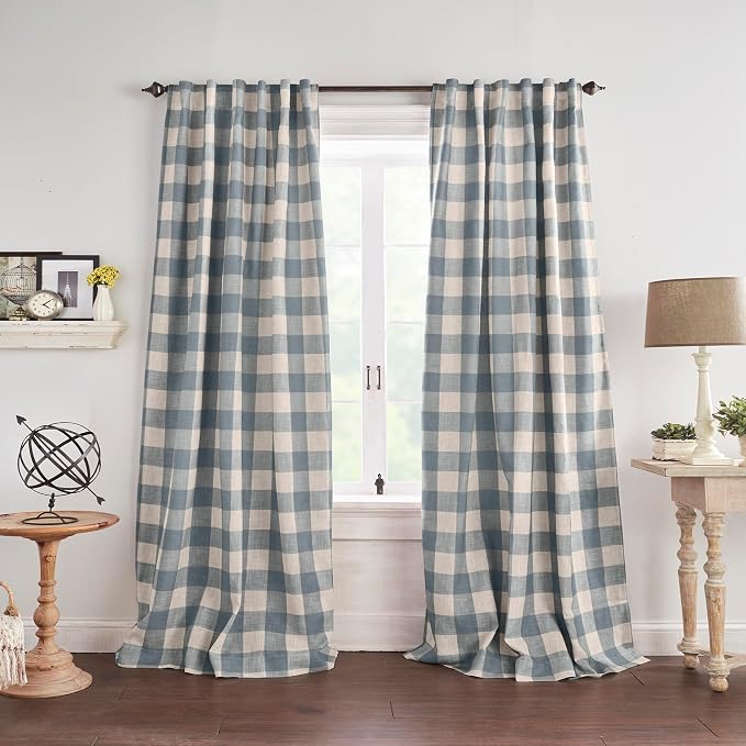 Elrene Home Fashions Farmhouse Living Grainger Buffalo-Check Blackout Window - Image 2