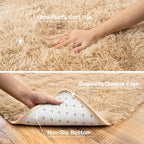 Pionblank Fluffy Area Rug for Bedroom 4x6 Feet, Indoor Plush Carpet, Shag Soft - Image 7