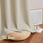 NICETOWN Linen Taupe Curtains 84 inches Long, Rod Pocket & Back Tab Flax Linen - Image 8
