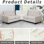 Easy-Going Stretch Sectional Corner Sofa Slipcover 1-Piece Couch Sofa Cover - Image 4