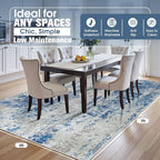 5x7 Area Rugs for Living Room Rug Washable: Abstract Rug for Dining Room - Image 2
