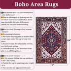 SERISSA 6x9 Area Rugs for Living Room, Large Washable Non-Slip Boho Rug - Image 2
