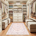 RELEANY Area Rugs 3'x5' Washable Non-Slip, Floral Vintage Distress Print - Image 9