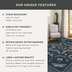 Boho Living Room Area Rug 6x9, Non Slip Dining Room Rugs - Image 7