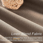 Topfinel 95 inch Bedroom Curtains 2 Panels 100% Blackout Linen Texture Curtain - Image 2