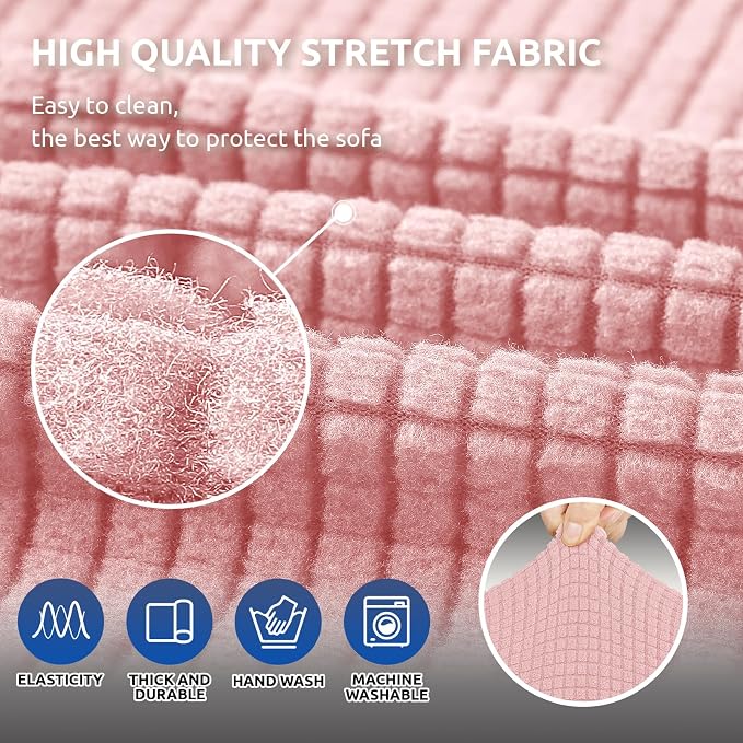 KEKUOU Stretch Sofa Cover Slipcover ，Couch Covers - Image 5