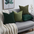 Topfinel Christmas Decorative Throw Pillow Covers Green Series, Winter Fluffy - Image 5