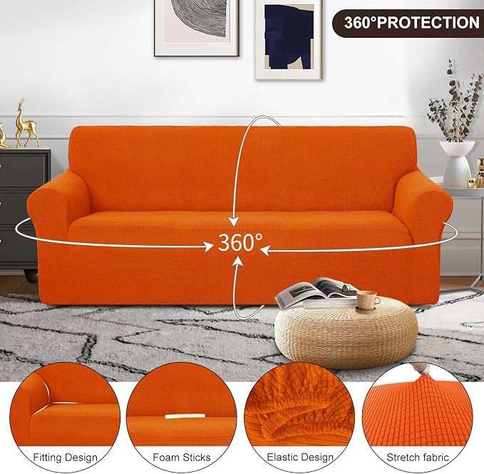 U-NICE HOME Stretch Couch Cover Sofa Cover Sofa Slipcover Furniture Protector - Image 3