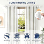 ENJOYBASICS No Drill Curtain Rods - Image 5