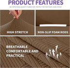 ZNSAYOTX Oversized Super Stretch Couch Cover, New Striped Sofa Covers - Image 4