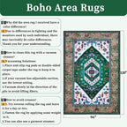 SERISSA Washable Rugs 8x10 Area Rugs, Large Non-Slip Boho Living Room Rug - Image 2