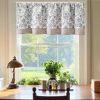 jinchan Linen Valance Kitchen Curtain - Image 2