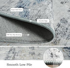Toneed Abstract Area Rug Modern Washable Rug Soft Non Slip Rug Low Pile - Image 6